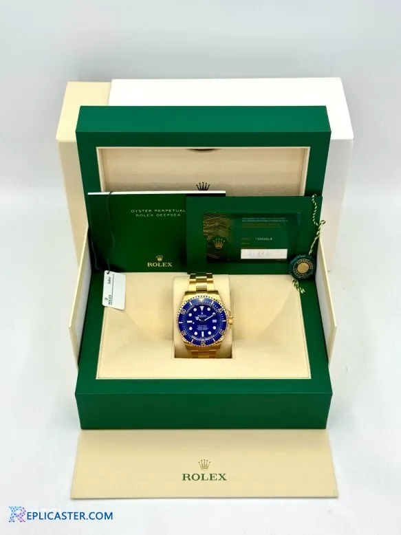 Rolex Deepsea 44mm gold watch front view
