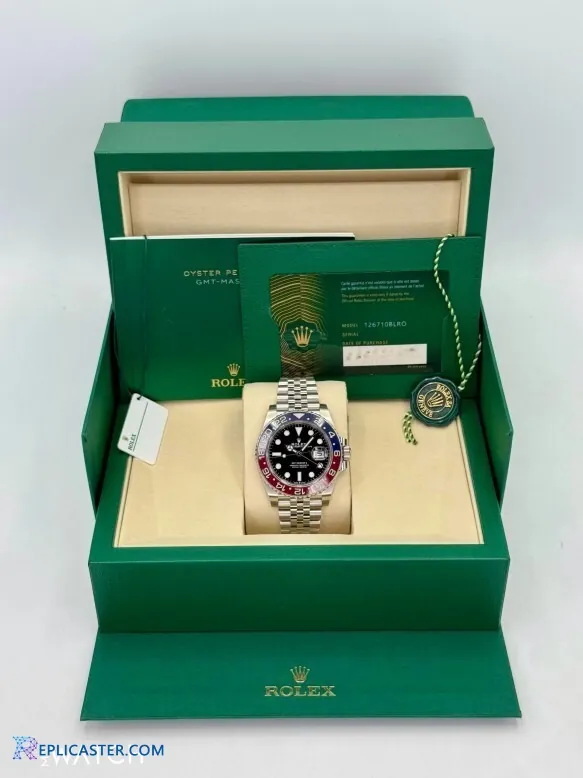 Rolex GMT-Master II Pepsi 126710BLRO front view