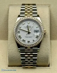 Datejust 36mm replica crown detail