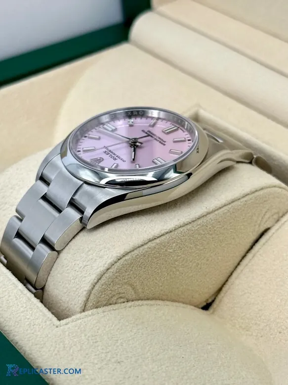 Rolex 904L stainless steel case side view